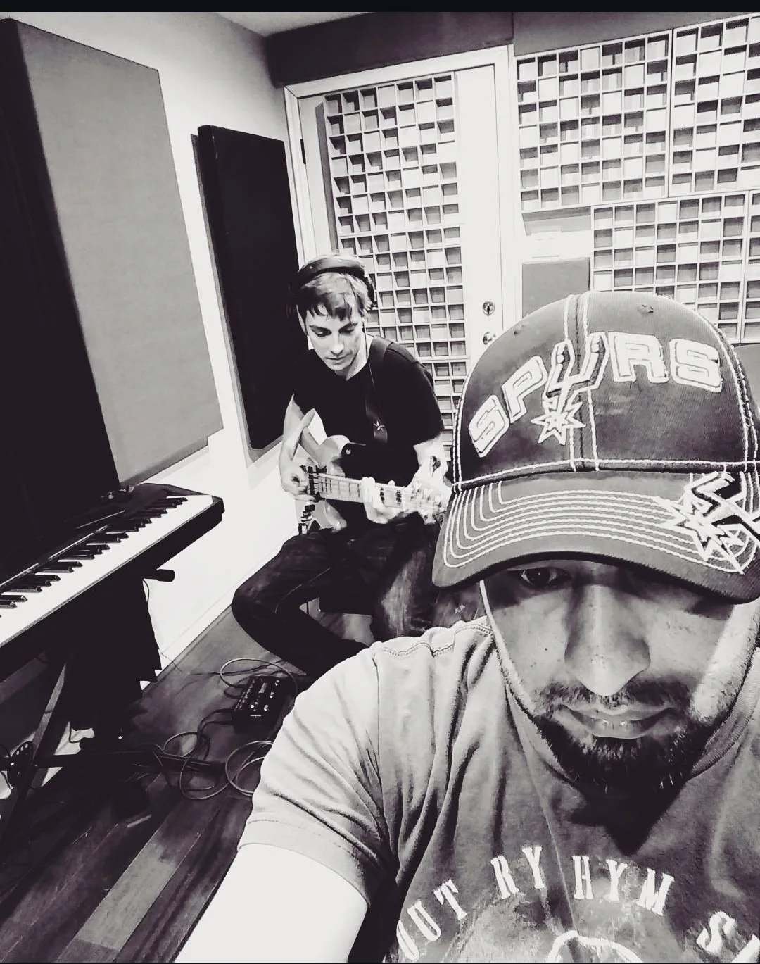 Bass tracking session at MidWav Studio in New Braunfels, Texas